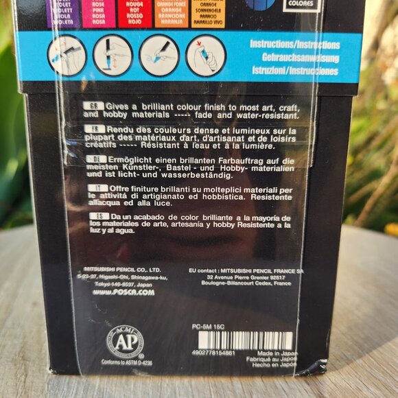 NEW 15 POSCA Paint Markers 5M Medium Tip Acrylic Paint Pens Art Supplies PC-5M 1 - Picture 14 of 16